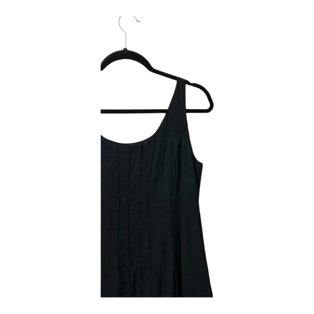 0403W. Eileen Fisher Women's M Black Sleeveless Midi Dress Casual A-Line - Picture 9 of 10